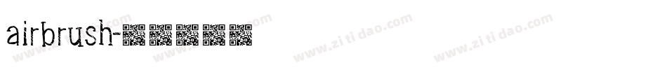 airbrush字体转换