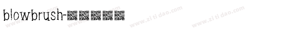 blowbrush字体转换