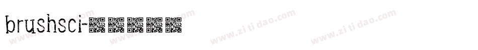 brushsci字体转换