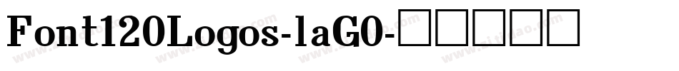 Font120Logos-laG0字体转换