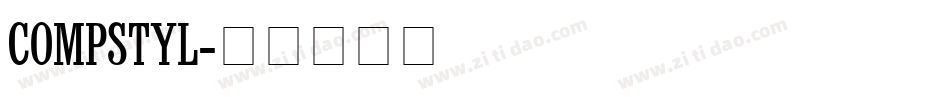 COMPSTYL字体转换