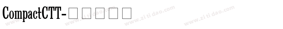 CompactCTT字体转换