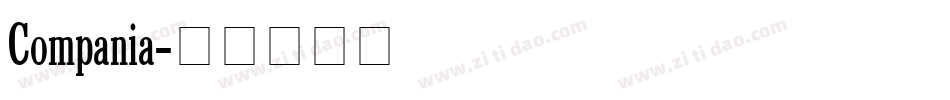 Compania字体转换