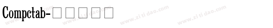 Compctab字体转换