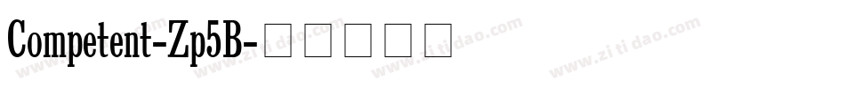 Competent-Zp5B字体转换