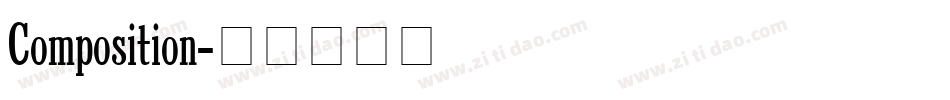 Composition字体转换