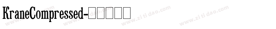 KraneCompressed字体转换