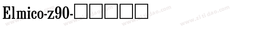 Elmico-z90字体转换