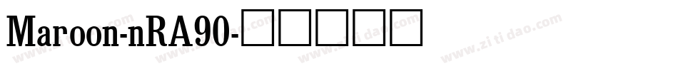 Maroon-nRA90字体转换