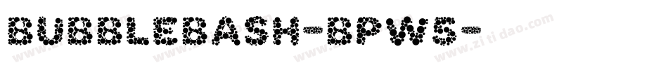 BubbleBash-BPW5字体转换