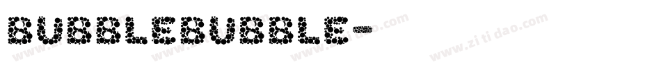 BubbleBubble字体转换