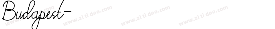 Budapest字体转换
