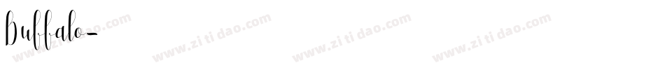 Buffalo字体转换