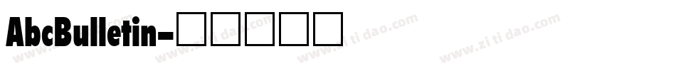 AbcBulletin字体转换