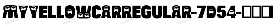 MyYellowCarRegular-7d54字体转换