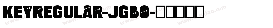 KeyRegular-jGB0字体转换