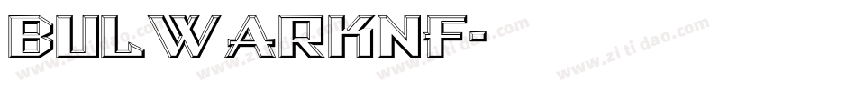 BulwarkNF字体转换