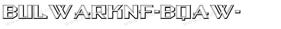 BulwarkNf-Bqaw字体转换