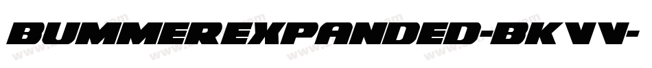 BummerExpanded-BKVV字体转换