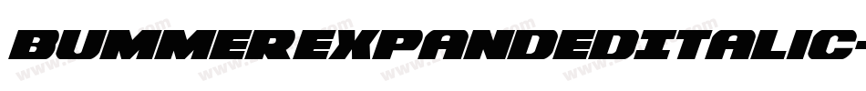 BummerExpandedItalic-8JVD字体转换