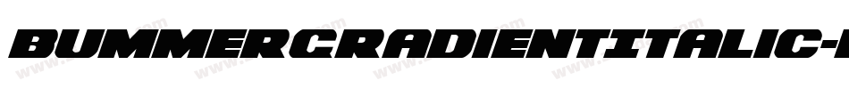 BummerGradientItalic-roXO字体转换