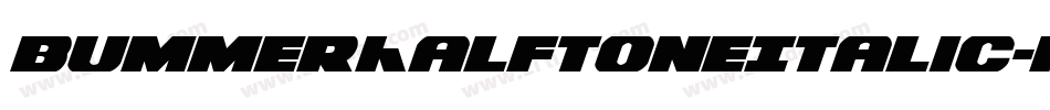BummerHalftoneItalic-KXqo字体转换