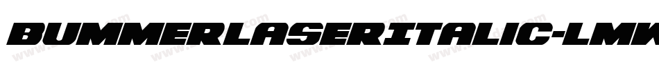 BummerLaserItalic-lmwy字体转换