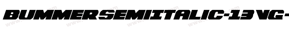 BummerSemiItalic-13Vg字体转换