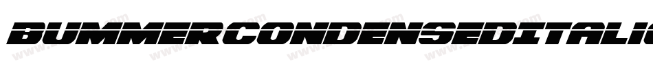 BummerCondensedItalic-RaxM字体转换