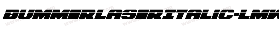 BummerLaserItalic-lmwy字体转换