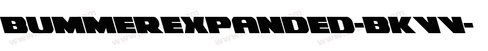 BummerExpanded-BKVV字体转换