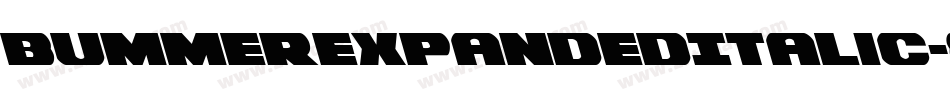 BummerExpandedItalic-8JVD字体转换