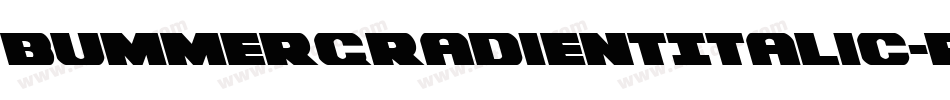 BummerGradientItalic-roXO字体转换