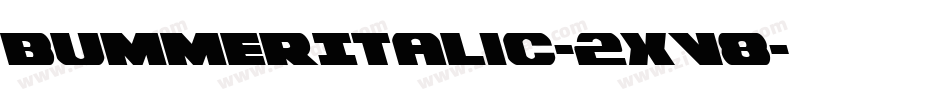 BummerItalic-2xV8字体转换