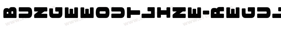BungeeOutline-Regular字体转换
