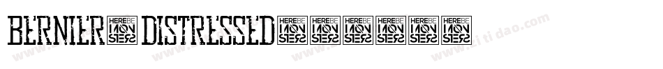 BERNIER_Distressed字体转换