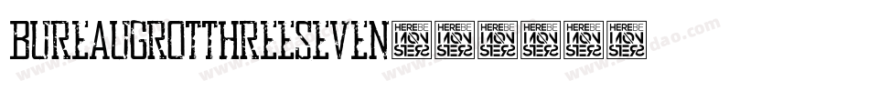 BureauGrotThreeSeven字体转换