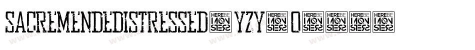 SacremendeDistressed-Yzy1o字体转换