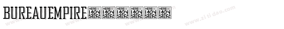 BureauEmpire字体转换