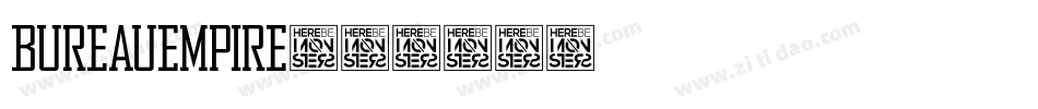 BureauEmpire字体转换