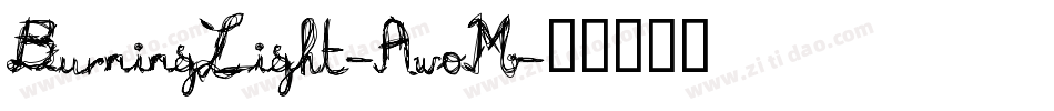 BurningLight-AwoM字体转换
