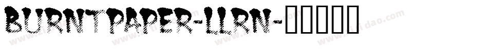 BurntPaper-LLrn字体转换
