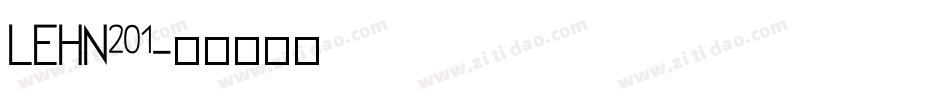 LEHN201字体转换