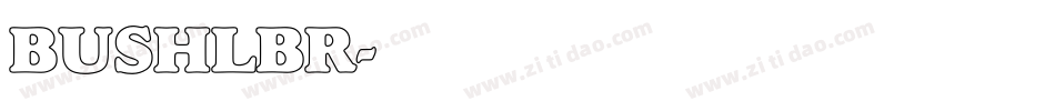BUSHLBR字体转换