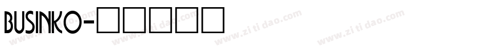 BUSINKO字体转换