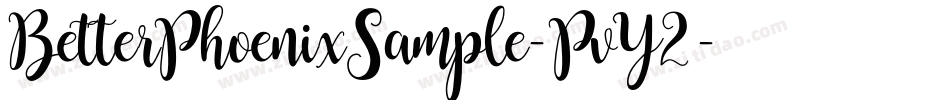 BetterPhoenixSample-PvY2字体转换
