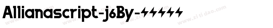 Allianascript-j6By字体转换