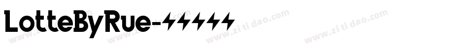 LotteByRue字体转换