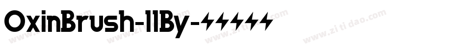 OxinBrush-llBy字体转换
