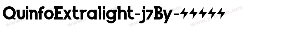 QuinfoExtralight-j7By字体转换